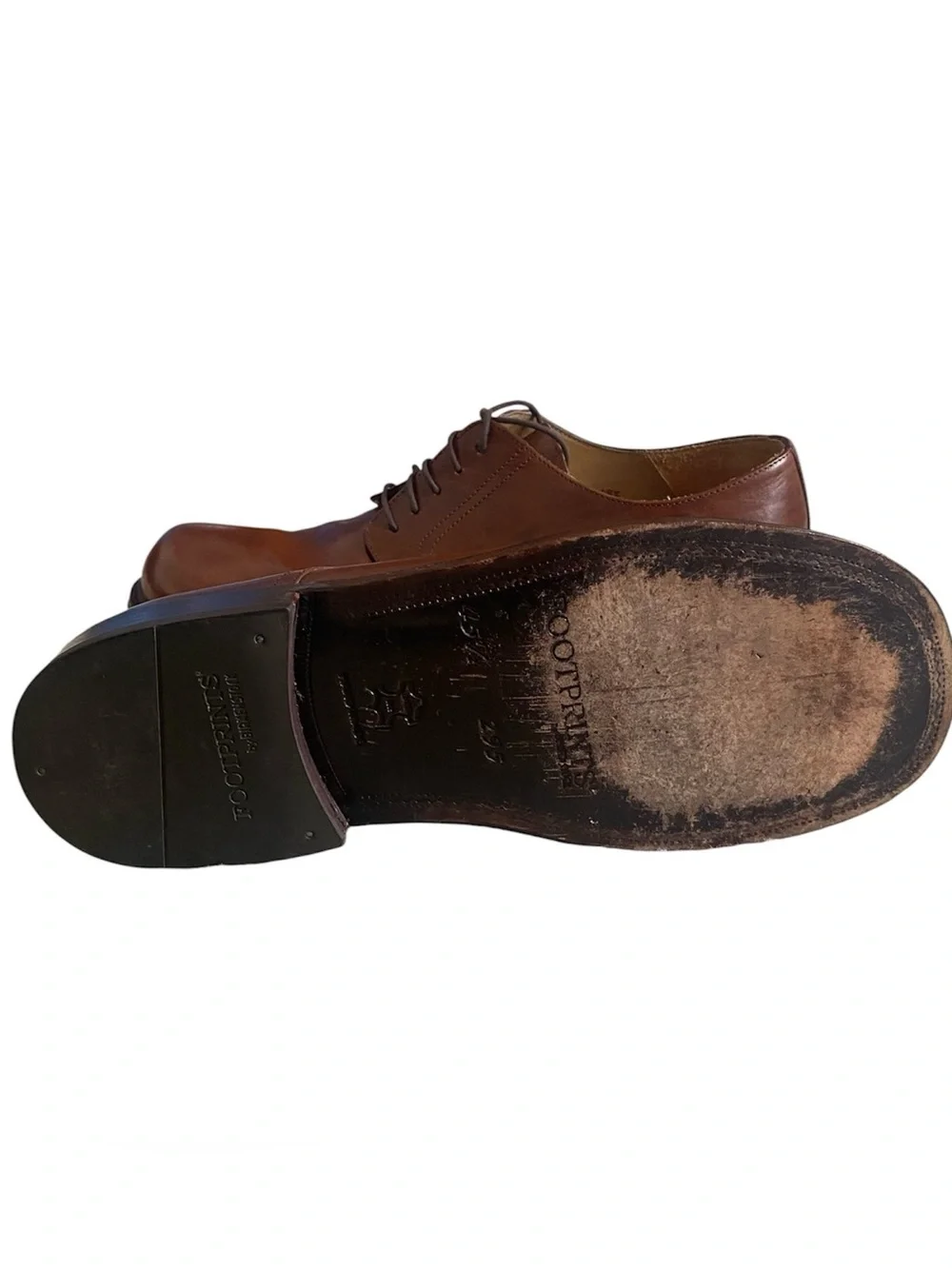 Footprints by Birkenstock men’s brown leather Oxford shoes